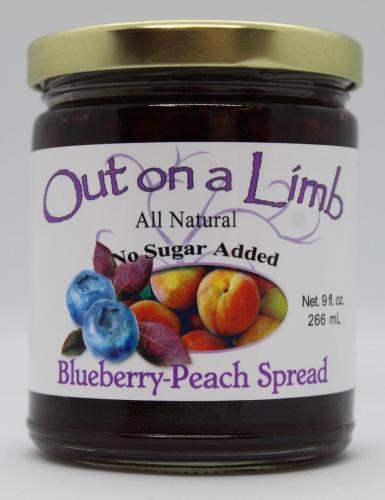 No Sugar Added Blueberry-Peach Spread
