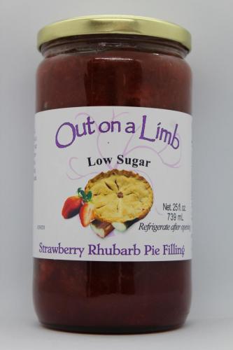 Low Sugar Strawberry Rhubarb Pie Filling